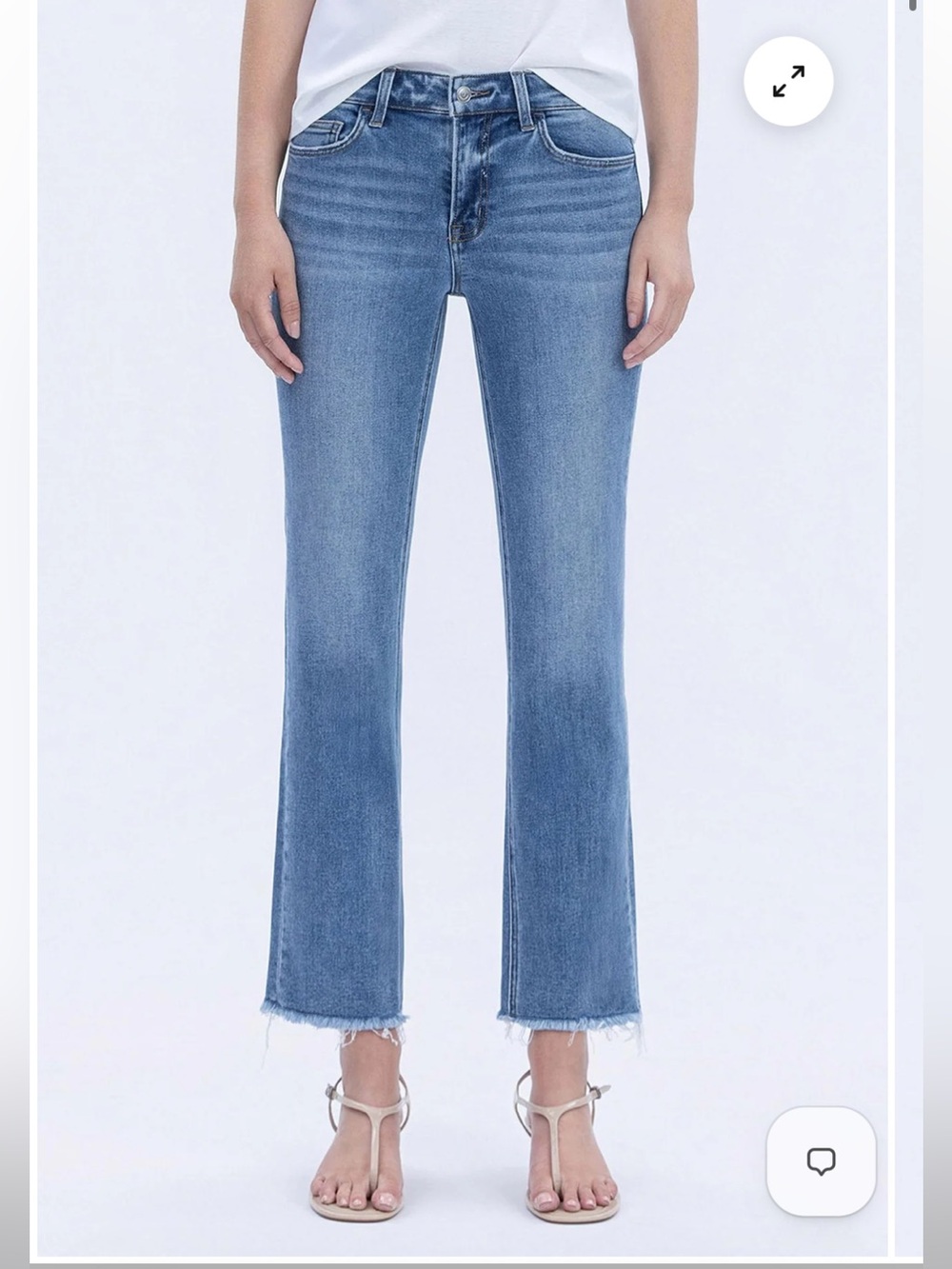 Vervet Women’s Mid-Rise Straight Leg Ankle Jeans - Picture 3 of 4
